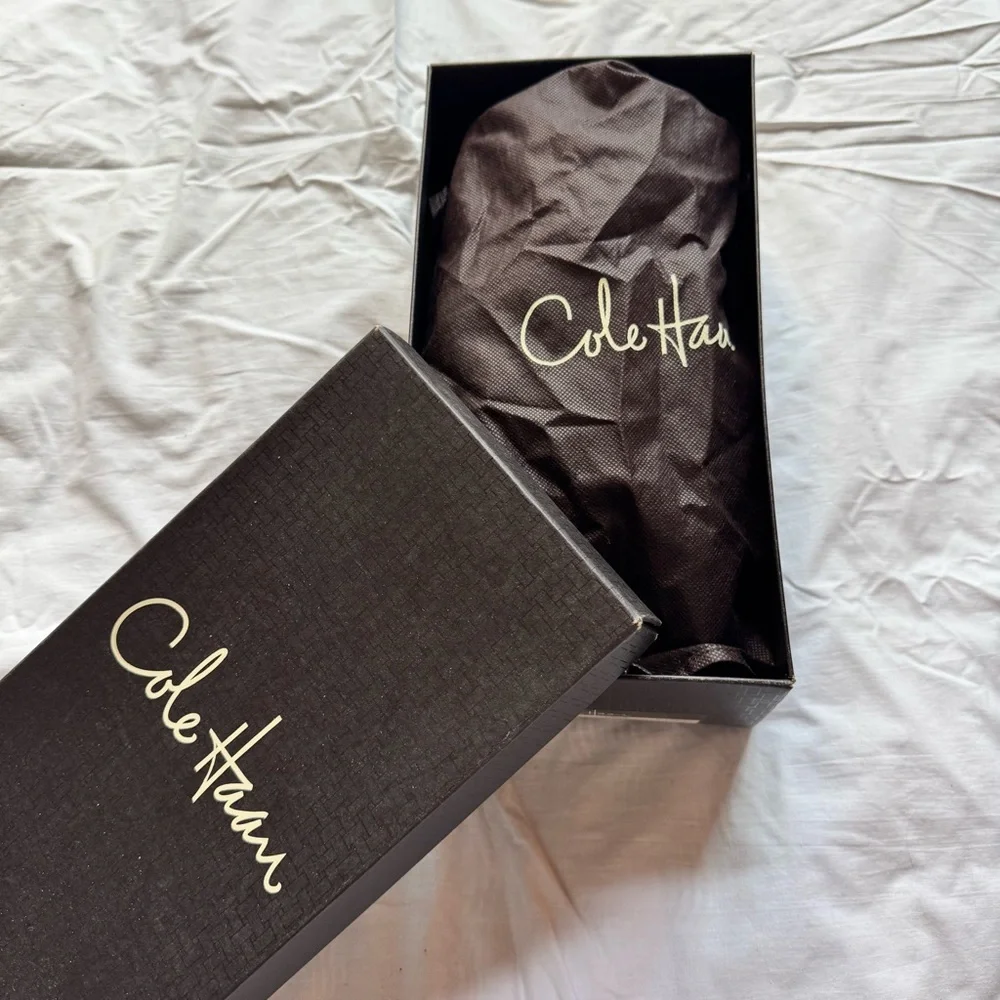 Cole Haan Metallic Gold Leather Loafers